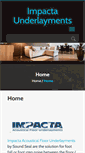 Mobile Screenshot of impactaunderlayments.com